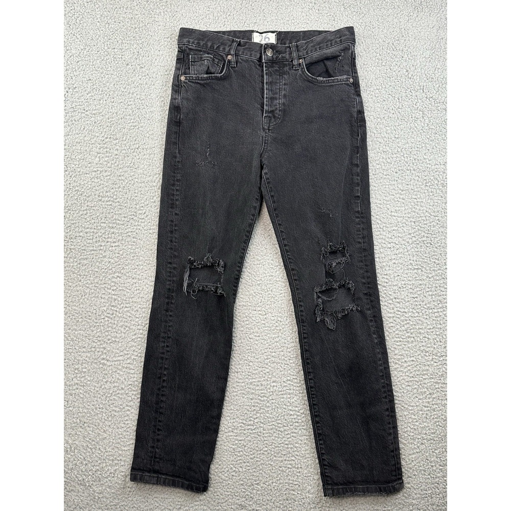 Free People We The Free Jeans Womens 26 Black Twenty Six Skinny Stretch 29x29